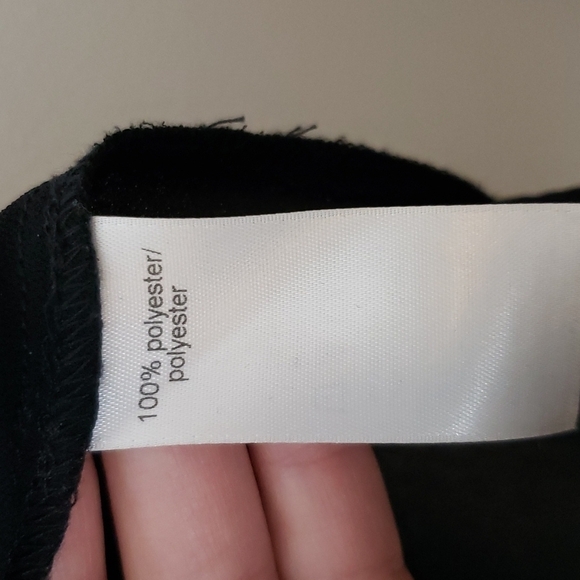 Maurices black semi sheer beaded chest strappy tank top. Women's size medium - Picture 7 of 9